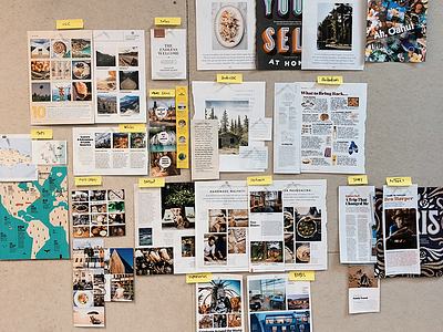 Inspiration Board for Editorial Components