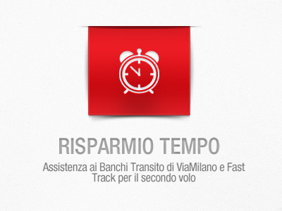 Banner Service Viamilano banner clock digital design red