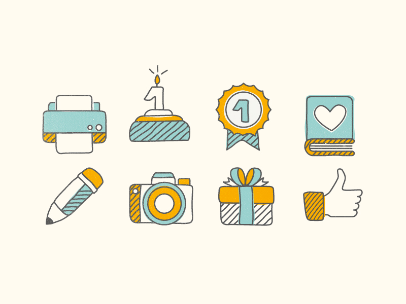 Handwritten Icons by Lumen Bigott on Dribbble