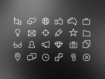Outline icons