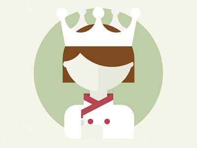 The food queen badge food minimal queen