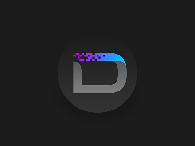 Digital Logo 2014 blue d denkai design digital logo modern professional topvase violet yes