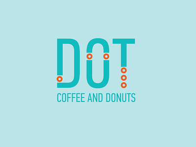 DOT Coffee and Donuts branding coffee shop design donut shop identity branding identity design logo