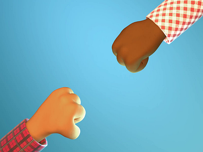 Roshambo animation flannel hands paper redshift rock roshambo scissors