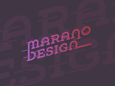 Marano Design 2d design flat logo marano typography vector