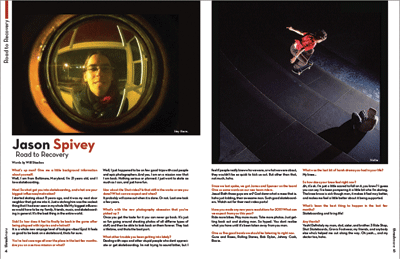 Thrashmore Spread/Article #1 magazine skateboard spread stackus will