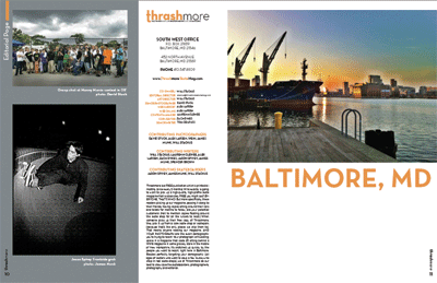 Thrashmore Editorial Page magazine skateboard spread stackus will