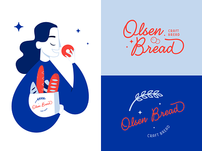 Bakery Visual Identify bakery behance behancereviews branding bread cookies flat illustration logo vector