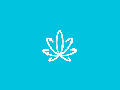 Atomic weed branding cannabis design logo weed