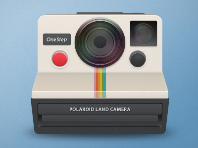 Polaroid Land Camera camera icon illustration polaroid retro vintage