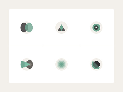 Daily UI 002 – Geometric Icons abstract geometry icon set iconography icons icons design shapes