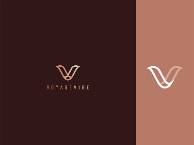 Voyage Vibe design flat icon logo vector