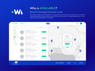 WhoIsAvailabe - brand and web design