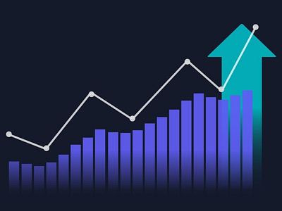 Simple market signal art charts graphic design graphicdesigner illustration illustrator media news signals