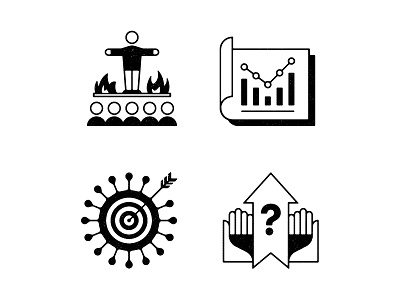 Spot illos. editorial icons illustration