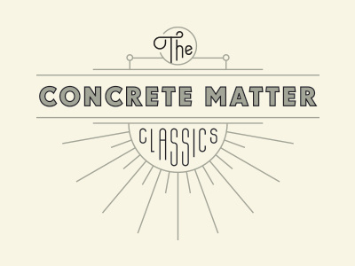 The Concrete Matter Classics typography