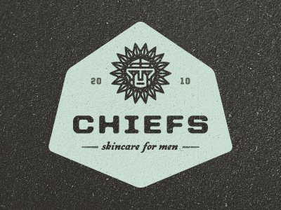 Chiefs Skincare Logo blue identity light logo