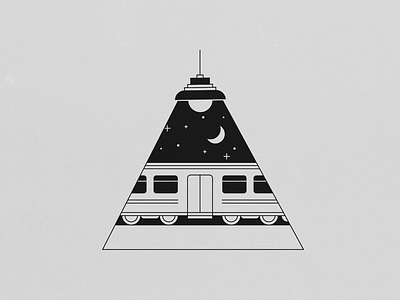 "Train I ride, sixteen coaches long" animation animation 2d illustration train