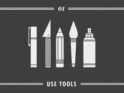 #01 - Use Tools advice illustration typography