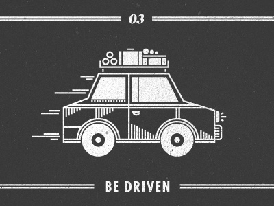 #03 - Be Driven advice illustration typography