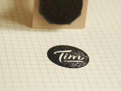 Tim Stamp identity logo stamp