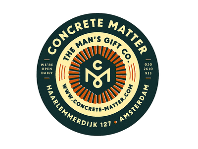 Concrete Matter Label.