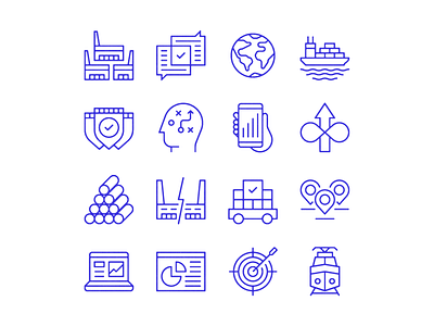 Logistics icon set ✨🏭✨