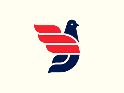 Unused Pigeon Logo. illustration