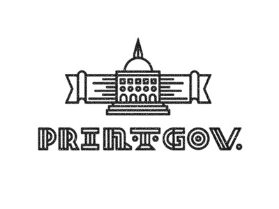 PrintGov Logo black identity logo white