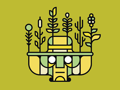 Planter. illustration