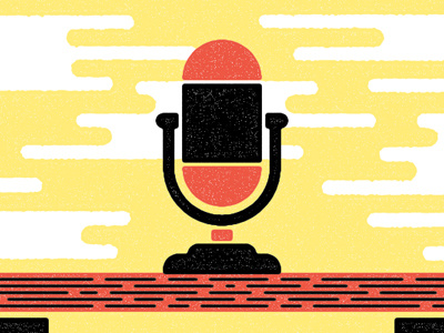Microphone editorial illustration