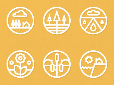 Nature Icons icons illustration