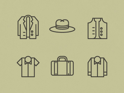 Men's Garments Icons