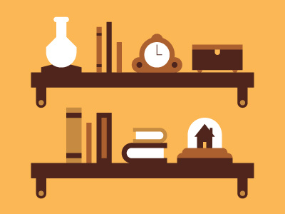 Shelves editorial illustration