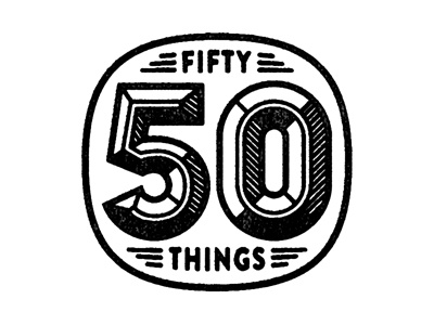 50 Things. editorial illustration