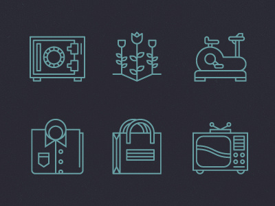 Six icons. icons illustration