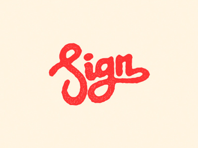 Sign. typography