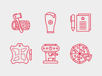 Build Conference Icons. icons illustration
