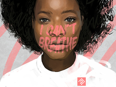 Black Lives Matter black lives matter blacklivesmatter digital painting graphic icantbreathe illustration illustrator racism sketch