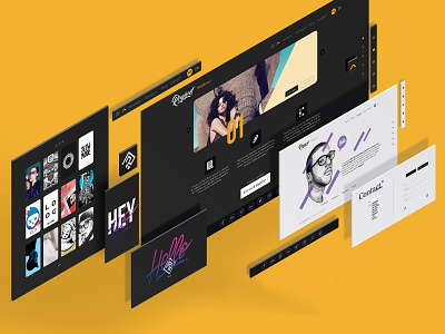 Portfolio Showcase branding design graphic icon page portfolio ui ux vector web webdesign website website concept