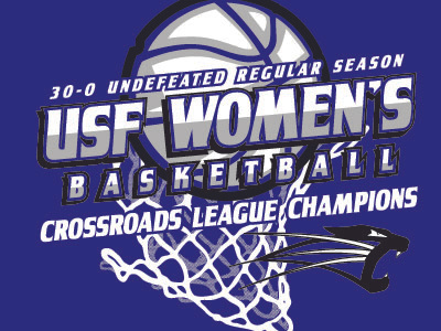 Usf Women S Basketball design logo vector