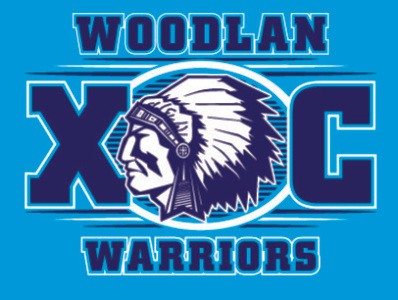 woodlan cross country design logo vector