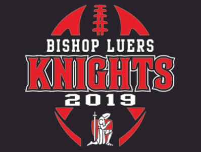 bishop luers football branding design logo vector