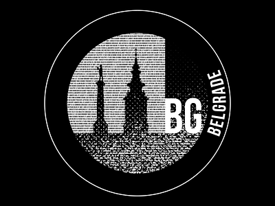 Belgrade sticker branding design dribbbleweeklywarmup experiment fun hometown icon illustration illustrator show and tell sticker town vector warmup weekly challenge weekly warm up