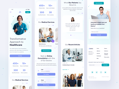 Medica - a healthcare platform - mobile