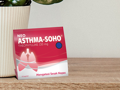 Neo Asthma Soho branding medicine packagedesign packaging print print design