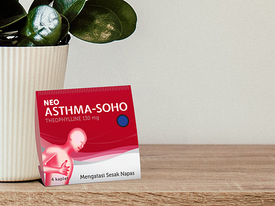 Neo Asthma-Soho branding branding design medicine packagedesign packaging print design