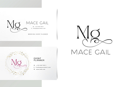 MG initial logo beautlogo beauty branding branding design illustration logo