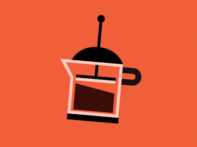 Coffee time after effects animation cafetiere coffee french press gif illustration vector