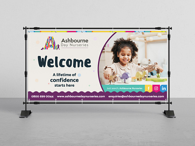 Ashbourne Day Nurseries branding design education nursery signage